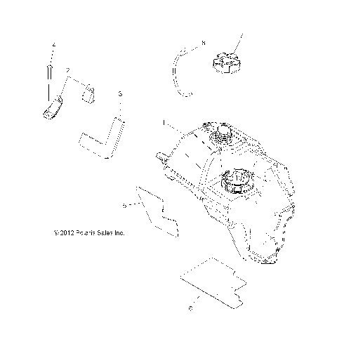 BODY, FUEL TANK ASM. - A13MH50AJ/AQ/AX/AZ (49ATVFUEL13HAWK)