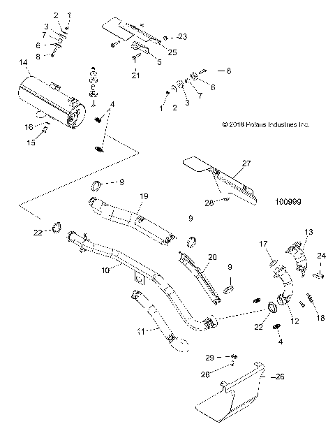 ENGINE, EXHAUST - A17SWS57C1/C2/E1/E2 [100999]
