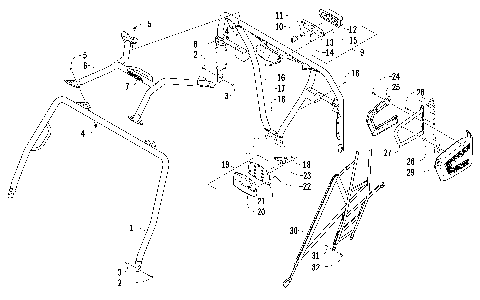 ROPS AND TAILLIGHT ASSEMBLY [99892]