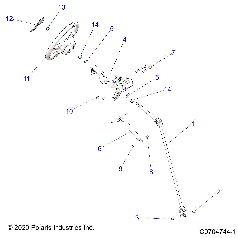 STEERING, STEERING ASM. - Z22ASA87A2 (C0704744-1)