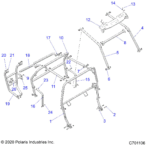 CHASSIS, CAB FRAME - Z21A4E99AX/BX(C701106)