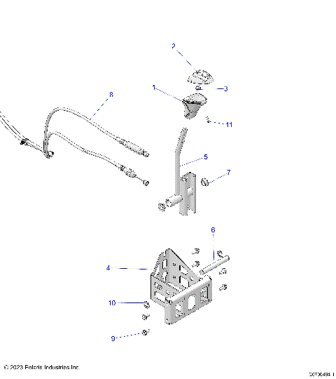 DRIVE TRAIN, GEAR SELECTOR - Z24RGC2KAH/BH (C0706494-1)