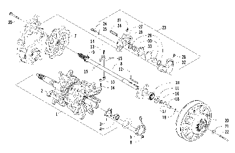 DRIVE TRAIN SHAFTS AND BRAKE ASSEMBLIES [87090]