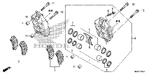 FRONT BRAKE CALIPER (2)