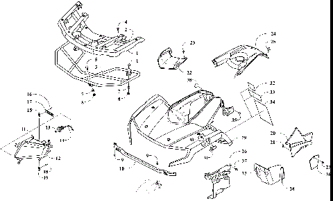 FRONT BODY, RACK, AND HEADLIGHT ASSEMBLY [303342]