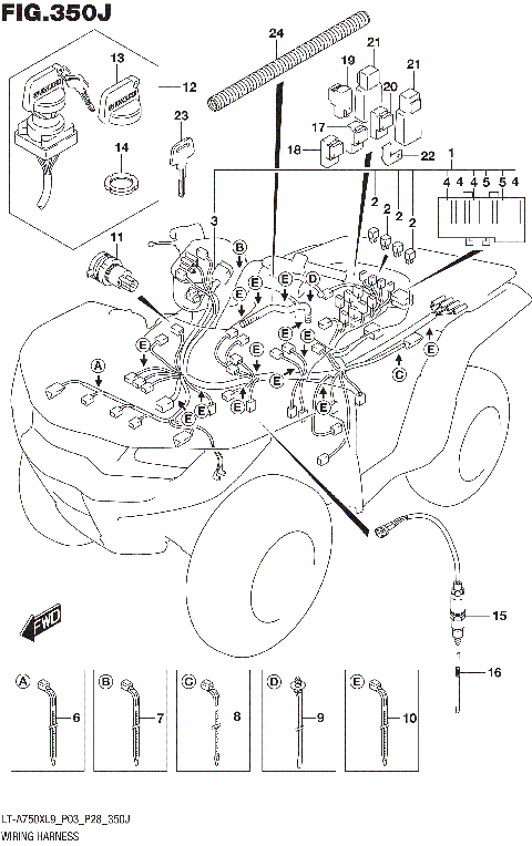 WIRING HARNESS (LT-A750XPZL9 P33)