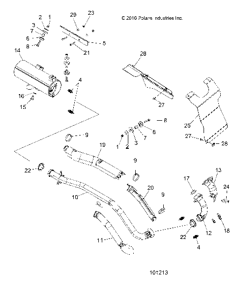 ENGINE, EXHAUST - A17SES57C1/C2/C7/CL/E1/E2/E7/EL/SET57C1/C2/E1/E2 [101213]