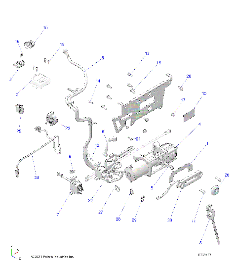 ACCESSORY, WINCH - R21TAS99CK/EK (C733177)