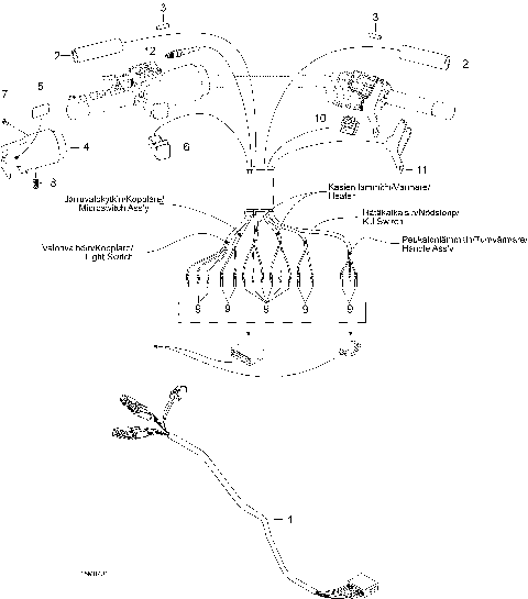 10- Steering Wiring Harness 600 SUV