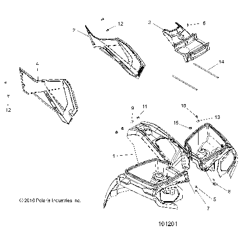 BODY, FRONT CAB and SIDE PANELS - A20SWE57A1/3A1 (101201)