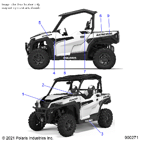 BODY, DECALS - G21GAJ99AC/BC (900271)