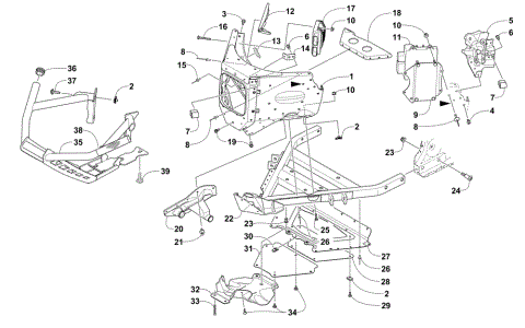 FRONT BUMPER AND FRAME ASSEMBLY