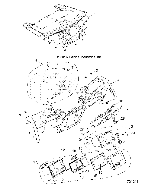BODY, DASH AND GLOVEBOX - Z17VFE99AM/AW/LW/AP/M99AB (701211)