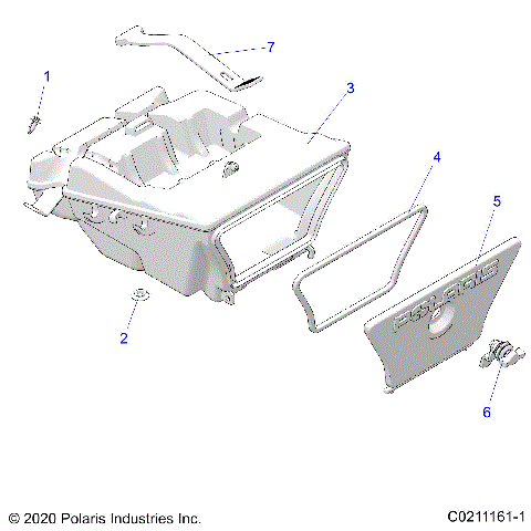 BODY, STORAGE BOX, REAR - A20SEA57B1/B4/B7/B9 (C0211161-1)