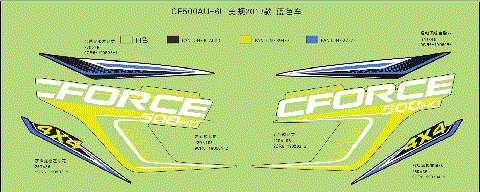 DECAL KITS (BLUE VEHICLE)