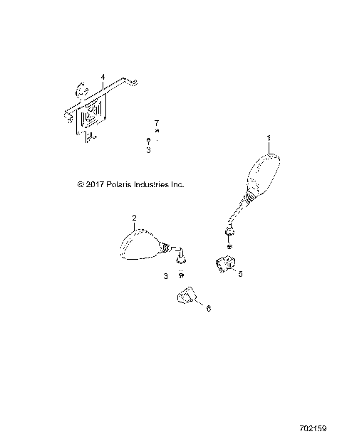 BODY, MIRROR, HITCH, LICENSE PLATE - Z18VBE87F2 (702159)