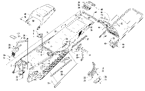 TUNNEL, REAR BUMPER, AND SNOWFLAP ASSEMBLY [99010]