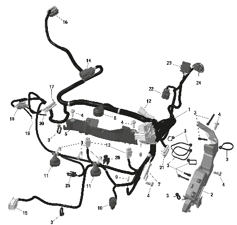 01- ROTAX - Engine Harness And Electronic Module - NA