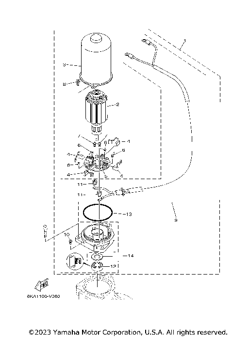 POWER TRIM TILT ASSY 2