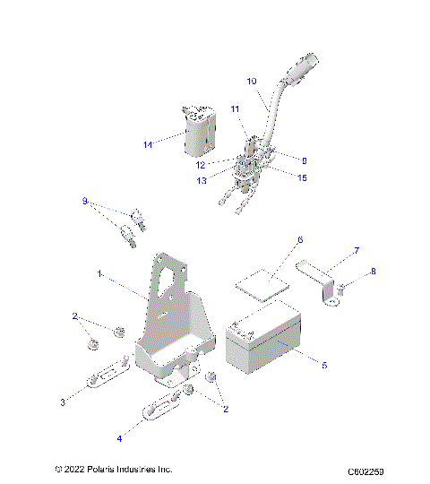 ELECTRICAL, BATTERY, MANUAL START POWER UP COMPONENTS - S23TDV8MS/8ME (C601979)