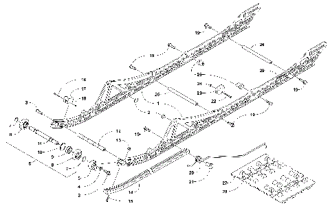 SLIDE RAIL AND TRACK ASSEMBLY [103935]