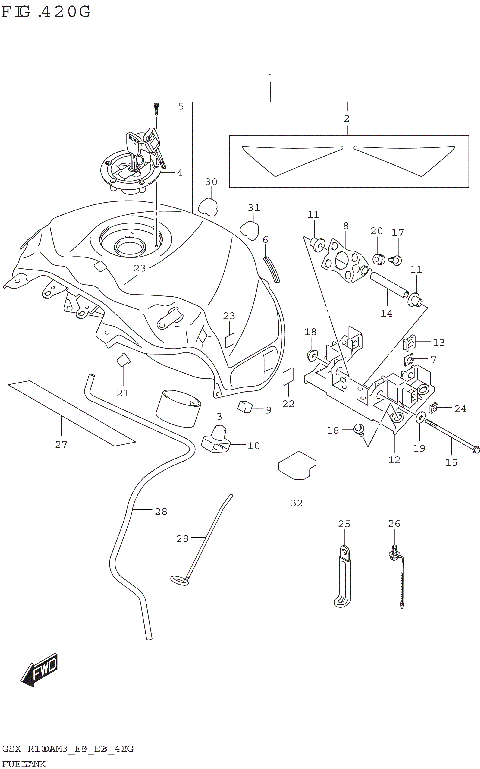 FUEL TANK (GSX-R1000RZA:E33)