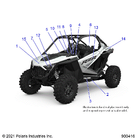 BODY, DECALS, STANDARD - Z22GAE92PJ (900416)