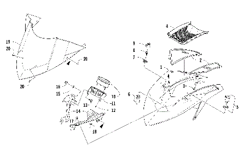 WINDSHIELD AND INSTRUMENTS ASSEMBLIES [104451]