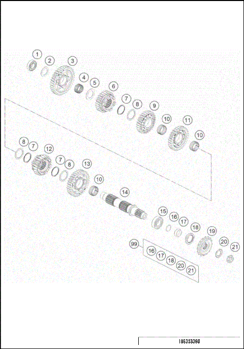 TRANSMISSION II - COUNTERSHAFT
