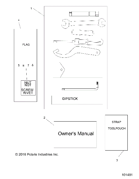 REFERENCES, TOOL KIT and OWNERS MANUAL - A19HAA15N7 (101481)