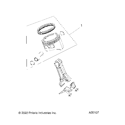 ENGINE - PISTON/RINGS - P20GGGFNA/GGGGNA (A00107)