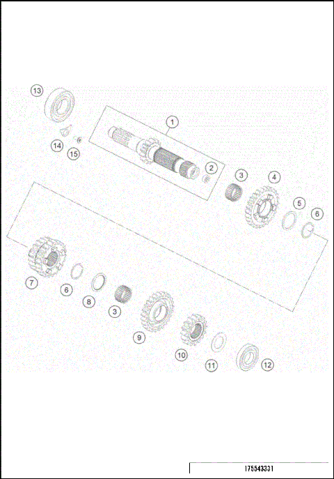 TRANSMISSION I - MAIN SHAFT