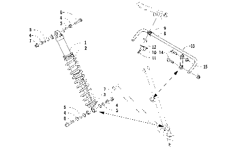 SHOCK ABSORBER AND SWAY BAR ASSEMBLY [92166]