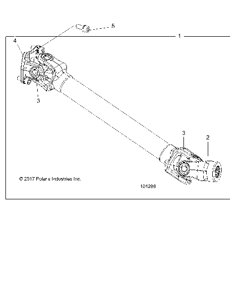DRIVE TRAIN, REAR PROP SHAFT - A19S6E57R1 [101288]