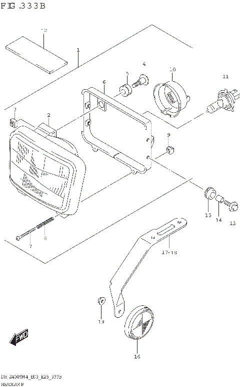 HEADLAMP (DR-Z400SM)