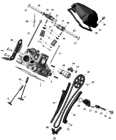 01- ROTAX - Rear Cylinder Head