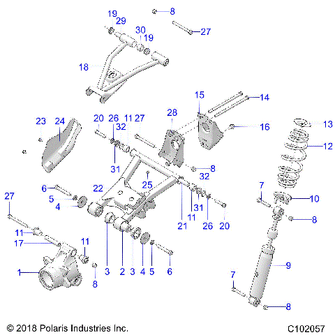 SUSPENSION, REAR - A19SWE57F1 [C102057]