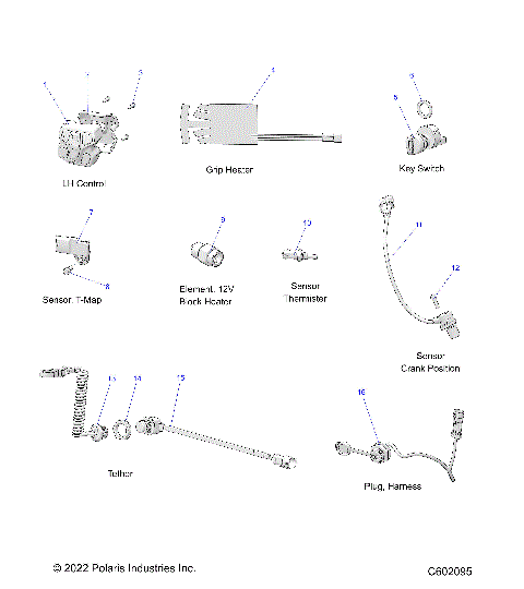 ELECTRICAL, SWITCHES, SENSORS and COMPONENTS 1 - S24TLF9FS (C602095)