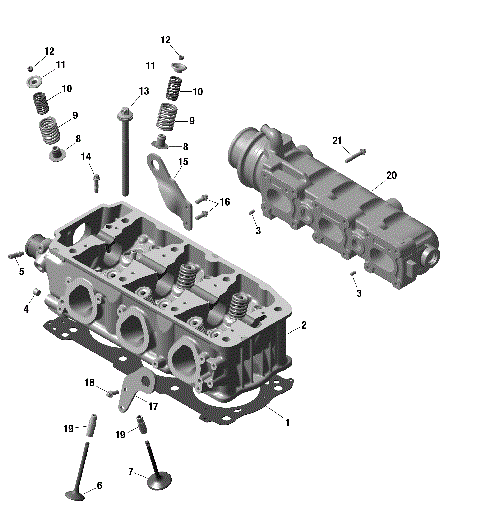 01- ROTAX - Cylinder Head - IDF