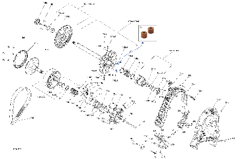 05- Pulley MXZ - 600 HO ETEC