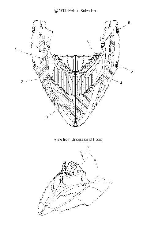 BODY, HOOD, FOAM and FOIL - S15PU6NSL/NEL (49SNOWHOODSCFL10600WIDE)