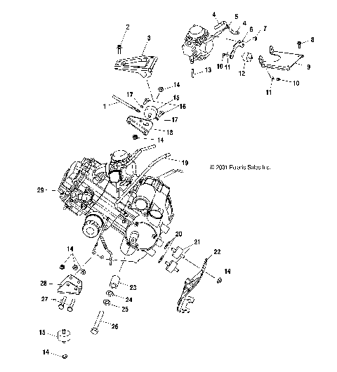 ENGINE MOUNTING - A10RD50AA (4970977097A13)