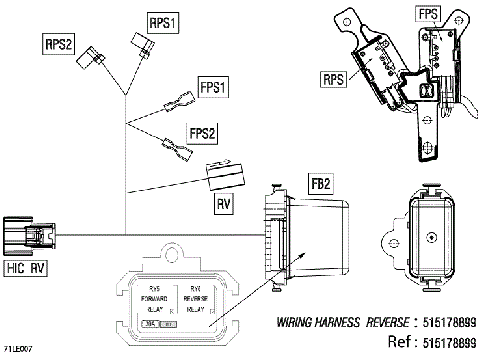 08- Electric - Reverse Wiring Harness - 515179485