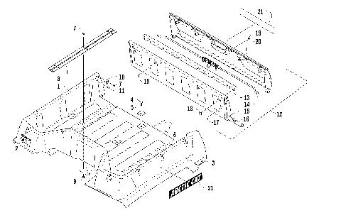 CARGO BOX AND TAILGATE ASSEMBLY [95092]