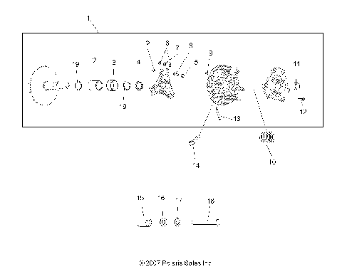 DRIVE TRAIN, PRIMARY CLUTCH - A08DN76FC (49ATVCLUTCH08SPX25)