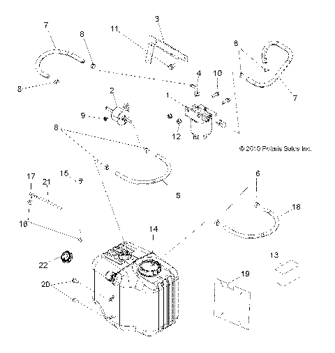 BODY, FUEL TANK ASM. - R14TH90DG (49RGRFUEL11900D)