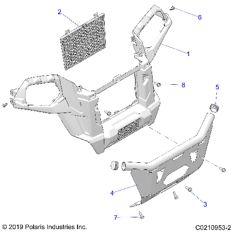 BODY, FRONT BUMPER - A23SGE95AN (C0210953-2)