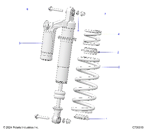 SUSPENSION, REAR SHOCK MOUNTING - G25GAB99 (C750519)