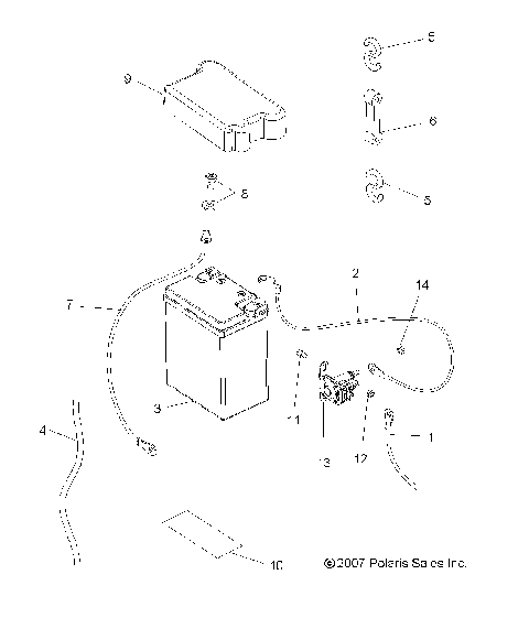 ELECTRICAL, BATTERY - A08CL50AA (49ATVBATTERY086X6)
