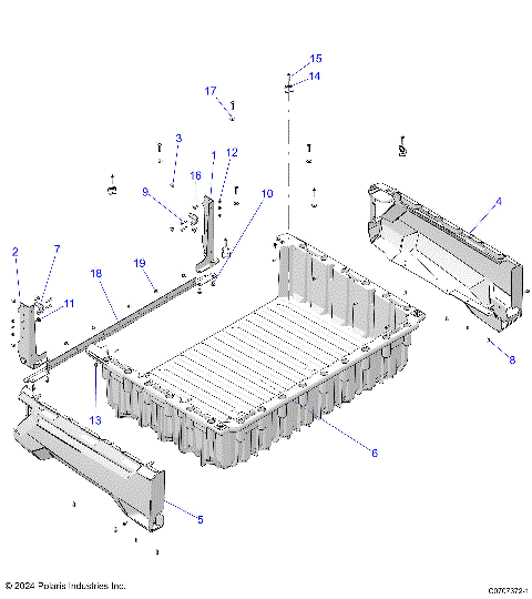 BODY, BOX - D25E3CC2B4/UC2B4 (C0707372-1)